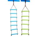 6 Rungs 2M PE Rope Children Toy Swing Max load 120KG Outdoor Indoor Plastic Ladder Rope Playground G