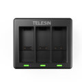 Telesin 5V 2A 3-in-1 Battery Smart Quick Charger Charging Box Hub for Gopro Hero9 Action Camera Batt