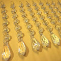 30PCS Acrylic Crystal Beads Chain Chandelier Pendant Light Garland Hanging Wedding Home Party