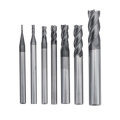7pcs 1-8mm Milling Cutter Solid Carbide Straight End Mill 4 Flutes Milling Cutter