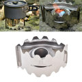 AOTU Outdoor Camping Mini Cooking Stove Foldable Alcohol Stove Set With Windshield