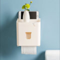 Jordan&Judy 3 in 1 Waterproof Wall Mounted Bathroom Tissue Box Roll Issue Facial Tissue Dispenser Ad
