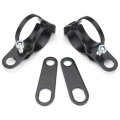 4pcs Motorcycle Front Rear Relocater Turn Signal Holder Fork Clamps Shock Bracket Cafe Racer