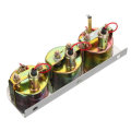 2 Inch 52mm Oil Pressure Water Temp Amp Meter Triple Gauge 3 in 1 Set Chrome Panel