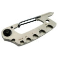 Silver Multifunction Key Chain Hexagon Wrench Screwdriver Geometrical Gadget Metal Ring Mountaineeri
