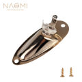 NAOMI Guitar Jack Boat Style Pickup Output Jack Plate Socket Accessories Electric Guitar Part Gold