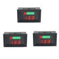 3Pcs 12-60V Digital Voltmeter Tester DC Panel Voltage Current Meter Tester Lead Acid Battery Capacit