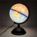 20cm LED World Globe Earth Tellurion Atlas Map Rotating Stand Geography Educational Toys Desktop Dec