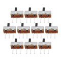 100pcs SS12d00G4 2 Gear 3 Pin Toggle Switch Slide Switch Interruptor On-Off Handle Length 4mm
