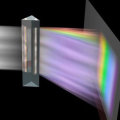 8cm Optical Glass Triple Triangular Prism Physics Teaching Light Spectrum