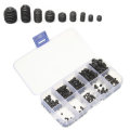Suleve MXAS1 250Pcs Head Socket Hex Set Grub Screw Cup Point Alloy Steel Assortment With Case