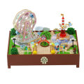 Hongda S2131Z Ferris Wheel Amusement Park DIY 3D Hand-assembled Doll House Miniature Furniture Kit w