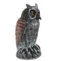 Standing Owl Bird Model Toys Hunting Shooting Decoy Deterrent Home Garden Decorations