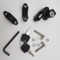 Universal Motorcycle Helmet Lock Aluminum Alloy Locks with Keys For 7/8" 22mm Handle Bar Motorbike D