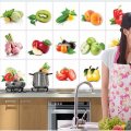 45*70cm Kitchen Vegetable Fruit Oil-proof Wall Sticker Removable Waterproof Sticker Home Decor