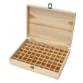 70 Slots Wooden Carved Case Container Essential Oils Box Storage