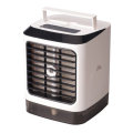 3 in 1 480ml White Mini Portable USB Air Cooler Humidifier Purifier Cleaner 4 Gears LED Light Person