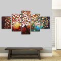 5Pcs Flower Tree Abstract Canvas Print Paintings Pictures Art Home Decor Unframed
