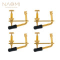 NAOMI 4 pcs Golden Violin Fine Tuners String Adjusters 3/4 4/4 Violin Alloy Tuners Spinner Fiddler S