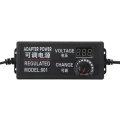 AC DC Adjustable Power Adapter Supply Plug 3-24V 2A 48W Speed Control Volt Display