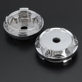 4PC 64mm ABS Silver Wheel Center Hub Caps Wheel Center Emblem