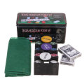 Professional Casino 200 Piece TEexas Hold`em Poker Game Play Set Comes In Tin Box Tool