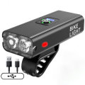 XANES Z-02A 2xT6 1200LM Bike Light USB Rechargeable Power Display Ultralight 6 Modes Waterproof MT