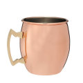 18oz Glossy Moscow Mule Cup Cocktail Stainless Steel Copper Cup Shaker