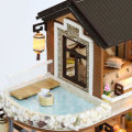Hoomeda 13848 DIY Doll House Dream In Ancient Town With Cover Music Movement Gift Decor Toys