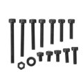 730pcs M3 Carbon Steel Socket Head Cap Screws With Flat Washers Nuts Male Wrench