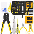 Handskit Network Cable Pliers Screwdriver Wire Stripper Tool Set with Cable Tester Spring Clamp Plie