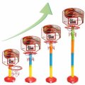 4-Gears Height Children `s Outdoor / Indoor Liftable Basketball Stand Set With Basketball + Pump Hom