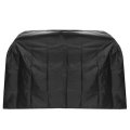 Waterproof Portable BBQ Cart Full Length Cover Black for Barbeque