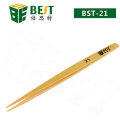 BEST BST-21 Industrial Non-tooth Anti-loss Tweezer Anti-static Bamboo Tweezers