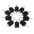 Excellway 10Pcs 1A 30V DC 250V Black Latching On Off Mini Push Button Switch