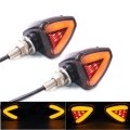 12V Motorcycle LED Turn Signal Brake Lights Scooter ATV Taillight Yellow+Red E11 Mark