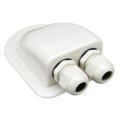 4pcs Waterproof ABS Solar Double Cable Entry Gland Curved Cable Connector For All Cable Types 6mm to