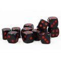 24Pcs Dice Game Gadget Red And Black Having Fun Dice Set For Bar KTV Karaoke Party Home Table Game W
