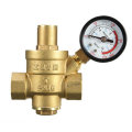 DN15 1/2` Inch Brass Water Pressure Reducing Regulator Reducer & Gauge Adjustable