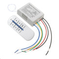 4 Channel Wireless Wall Lamp Switch Splitter Remote Control Receiver Transmitter