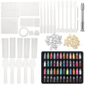277Pcs Jewelry Silicone Mold Set DIY Craft Resin Casting Making Jewelry Pendant