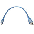 3pcs Blue Male USB 2.0A To Mini Male USB B Power Data Cable for Nano V3.0 ATMEGA328P Module Board
