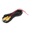 Universal 6M RCA Video Signal Cable with Detection Wire For Parking Rearview Reverse Camera Connecti