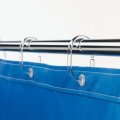 12Pcs Shower Curtain Hooks Plastic Bathroom Shower Curtain Rings Deformable Hanging Hook