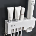 3 in 1 Automatic Toothpaste Dispenser UV Toothbrush Sterilizer USB Charged Wall Mount Toothbrush Hol