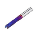 Drillpro 6mm Shank 22mm Tungsten Carbide Milling Cutter Blue Nano Coated End Mill