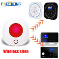 EARYKONG 433MHz Wireless Wifi Strobe Siren Sound and Light Siren Alarm 100dB for Alarm System