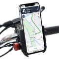USB Charging Phone GPS Holder Bracket With Powerbank Aluminum Alloy Handlebar Mount For Motorcycle E