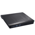 Portable USB 3.0 Black External DVD-RW Max.24X High-speed Data Transmission for Win XP Win 7 Win 8 W