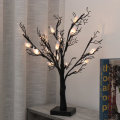 Halloween Tree Ghost Lights with 24 LED Warm White Table Lights Holidays Thanksgiving Decoration
